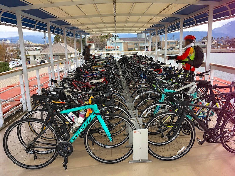 Brompton Biwako Longride 2019 長浜港 フェリーMEGUMI でクルージング