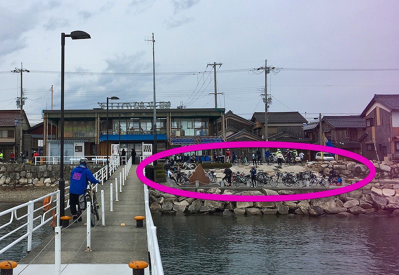 Brompton Biwako Longride 2019 今津港の桟橋