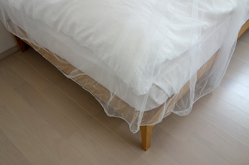 無印良品のタモ材ベッド IKEAのBRYNEでお姫様ベッド
