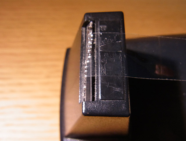 テープディスペンサーのギザ刃の修理