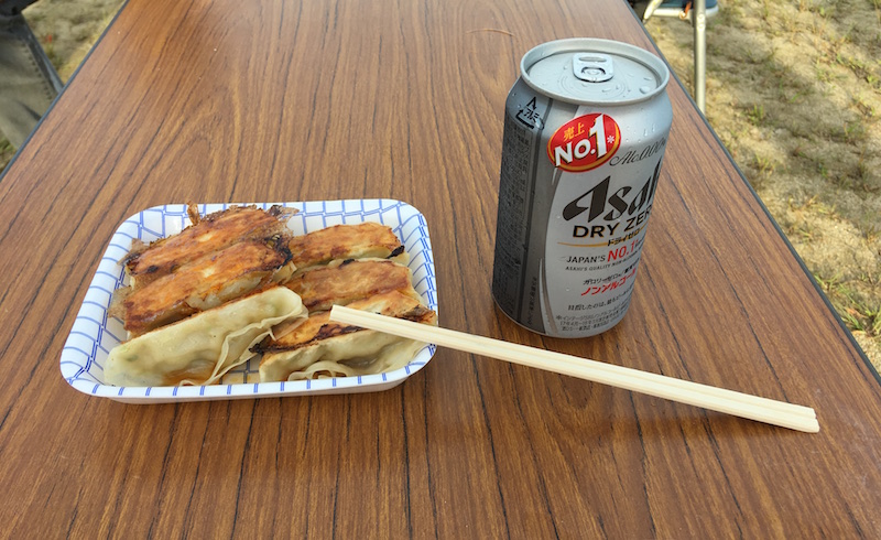 第1回京都ロングライド in South Aound 王将の餃子とノンアルコールビール